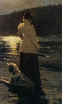  Repin Malerei - Mondschein 1896 Ilja Repin
